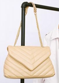 img 1 attached to PrettyGarden Women'S Quilted Handbag: Lightweight Crossbody Bag W/ Adjustable Chain Strap