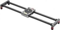 mini video camera slider, 16"/40cm carbon fiber rail rods for smartphone iphone dslr sony canon nikon - load up to 11lbs/5kgs logo