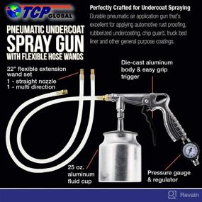 img 3 attached to 🔫 TCP Global Air Rust Proofing and Undercoating Gun: Precision application with Gauge, Suction Feed Cup, and 2 Wands!