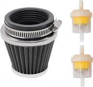 high-performance taiss pod air filter for 42mm motorcycle, perfect for bicycle, atv, moped, dirt pit bike with bonus fuel filter - dgt brand logo