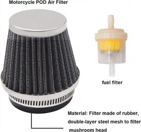 img 2 attached to High-Performance Taiss POD Air Filter For 42Mm Motorcycle, Perfect For Bicycle, ATV, Moped, Dirt Pit Bike With Bonus Fuel Filter - DGT Brand