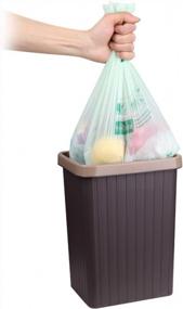 img 2 attached to 300 Count Primode Compostable Bags, 2.6 Gallon Food Scraps Yard Waste ASTM D6400 0.71 Mil Extra Thick Kitchen Bags Certified By BPI And TUV