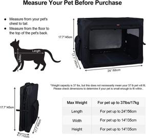 img 3 attached to 🐶 GJEASE Collapsible Soft Dog Crate: Portable, Folding & Strong - Ideal for Indoor/Outdoor, Camping, and Traveling!