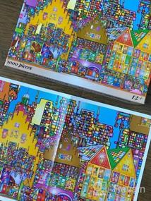 img 7 attached to Bgraamiens Puzzle-Головокружительный цветной лабиринт-1000 штук Творческий цвет и полосатая головоломка Цветная головоломка