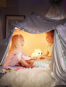 img 2 attached to Ambient Deer Nursery Night Light: Portable, Rechargeable LED Lamp for Kids, Multicolor Table Lamp with Type-C Battery, Perfect Room Decor & Gift for Babies, Children, Toddlers, Teen Girls