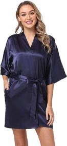 img 4 attached to 👘 Bund Women's Colour Kimono: Oblique Women's Clothing from Lingerie, Sleep & Lounge Collection