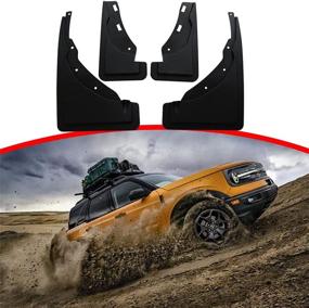 img 3 attached to 🚗 Bronco Sport Mud Flaps, Splash Guards(Set of 4) by AOSK - Compatible with 2020-2021 Bronco Sport Accessories for Enhanced SEO.