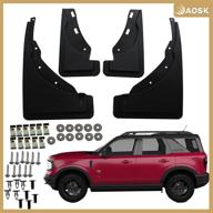 🚗 bronco sport mud flaps, splash guards(set of 4) by aosk - compatible with 2020-2021 bronco sport accessories for enhanced seo. logo
