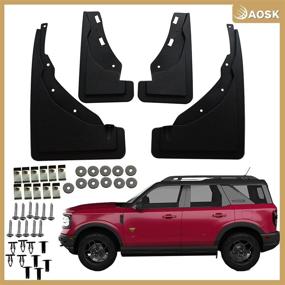 img 4 attached to 🚗 Bronco Sport Mud Flaps, Splash Guards(Set of 4) by AOSK - Compatible with 2020-2021 Bronco Sport Accessories for Enhanced SEO.