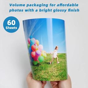 img 1 attached to Uinkit Thick Photo Paper Glossy 11X17 60Sheets 62Lb Inkjet Heavyweight 230Gsm 11 X 17 Gallery Show Brochure Pictures Funeral Bulletin Obituary Papers Obituaries Gloss Papers