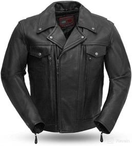 img 4 attached to 🏍️ First MFG Co.- Mastermind: The Ultimate Men’s Motorcycle Leather Jacket