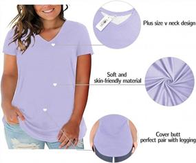 img 2 attached to Comfortable And Stylish Plus Size T-Shirts For Women: ROSRISS Summer Collection