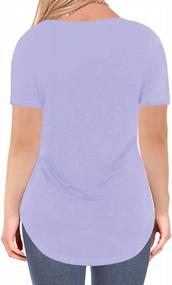 img 3 attached to Comfortable And Stylish Plus Size T-Shirts For Women: ROSRISS Summer Collection