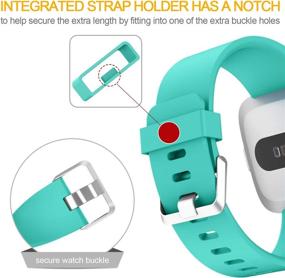 img 3 attached to Sunnywoo Compatible Silicone Replacement Wristband Wellness & Relaxation ~ App-Enabled Activity Trackers