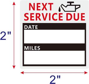 img 3 attached to 🛢️ Premium Quality Oil Change/Service Reminder Cling, 2x2" - Pack of 100 (Black)