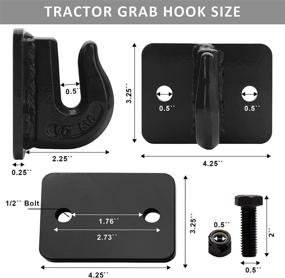 img 1 attached to Tractor Bucket Forged Backer Compatible