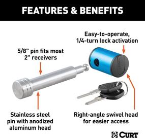 img 2 attached to CURT 23502 Right Angle Hitch Lock