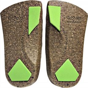 img 2 attached to KidSole 3/4 Length Neon Shield Arch Support Insoles For Kids With Foot Pronation, Flat Feet, Or Any Other Undiagnosed Issues (Size 0-3.5).