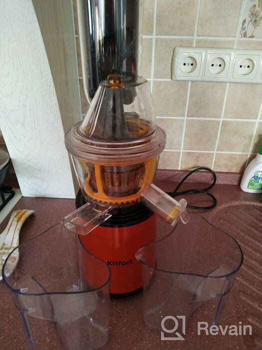 img 1 attached to Auger juicer Kitfort KT-1102-2, burgundy review by Danuta Kowalczyk ᠌