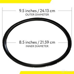 img 2 attached to 🍲 Premium 2-Pack Presto Pressure Cooker Sealing Rings and Overpressure Plug Set - Part 09936, 09904, and 50295 - Compatible with 6-Quart Presto Models - By IMPRESA