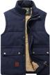 🧥 xinyangni men's winter warm puffer vest with thick fleece lining - sleeveless jacket for outdoor activities logo