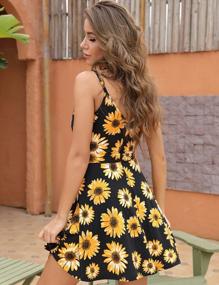 img 3 attached to Aphratti Sun Dresses Women Summer Casual Beach Spaghetti Strap Mini Sexy Dress