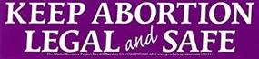 img 1 attached to 🌼 Legal &amp; Safe Abortion Support" – Pro-Choice Bumper Sticker / Decal (11" X 2.5")