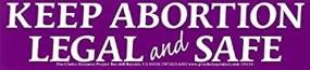 img 3 attached to 🌼 Legal &amp; Safe Abortion Support" – Pro-Choice Bumper Sticker / Decal (11" X 2.5")