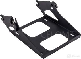 img 1 attached to 🔧 Detachable Two Up Tour Pak Pack Mounting Luggage Rack for Harley Touring Series (2014-2020) in Black