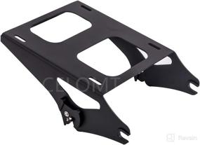 img 2 attached to 🔧 Detachable Two Up Tour Pak Pack Mounting Luggage Rack for Harley Touring Series (2014-2020) in Black