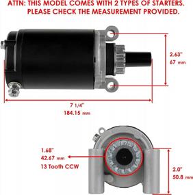 img 2 attached to John Deere 7G18 Commercial Walk-Behind Mower / L110 Lawn Tractor Starter - Compatible With Caltric