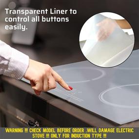 img 2 attached to Premium Induction Mat Stove Protector Liner for Scratch-Free Cooking - Heat Resistant up to 260C, Quick Clean, Easy to Cut, Fits Induction Cooktops (63x21'')