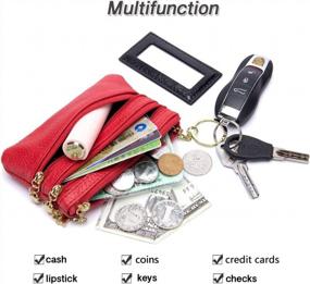 img 1 attached to Imeetu Mini Coin Purse: Keep Your Essentials Safe And Secure With Stylish Blue Pouch