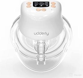 img 4 attached to 🐄 Udderly Wearable Breast Pump: Hands-Free, 3 Modes & 9 Levels - 24mm Efficient Pumping