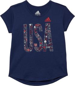 img 1 attached to Adidas Girls Short Sleeve T Shirt Girls' Clothing - Active