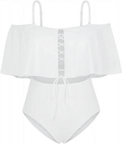 img 1 attached to Flaunt Your Curves In Style With Sovoyontee'S Plus Size High Waist Swimsuit