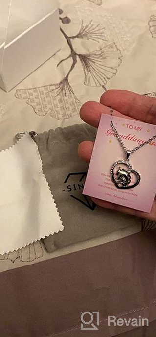 img 1 attached to 🦄 Sincere To My Daughter/Granddaughter Unicorn Necklace: Perfect Christmas Birthday Gifts for Little Girls review by Tammy Walker