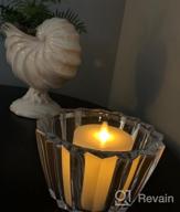 img 1 attached to Smtyle Battery Operated Flameless Fake Candles with Remote Control and Flickering Moving Flame for Fireplace Candelabra Holder - Ivory Flat Top, 6 Inch review by Mike Wheeler