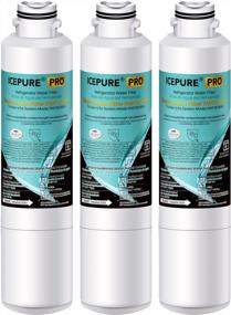 img 4 attached to Clean And Safe Water With ICEPURE PRO DA29-00020B NSF401&473&53 Samsung Water Filter - Fits Several Models - 3PACK