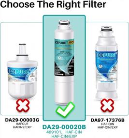 img 3 attached to Clean And Safe Water With ICEPURE PRO DA29-00020B NSF401&473&53 Samsung Water Filter - Fits Several Models - 3PACK
