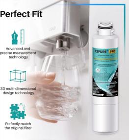 img 2 attached to Clean And Safe Water With ICEPURE PRO DA29-00020B NSF401&473&53 Samsung Water Filter - Fits Several Models - 3PACK