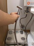 img 1 attached to Complete Hygiene Solution: Arofa Handheld Bidet Sprayer For Toilet - 3 Pack With Adjustable Water Pressure And Bidet Hose review by Juston Alonso