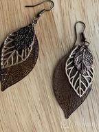 img 1 attached to Pomina Fashion Earrings Filigree ChocoGold_Earrings review by Lisa Phelps