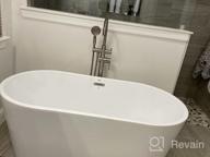img 1 attached to FerdY Shangri-La 67" - Classic Oval Shape Freestanding Soaking Bathtub With Chrome Drain And Slotted Overflow review by Joshua Overacre