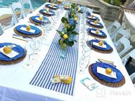 img 1 attached to 6 Pack 13 Inch Plastic Charger Plates For Dinner, Wedding Decoration - Royal Blue MAONAME Reef Blue review by Profit Gilley