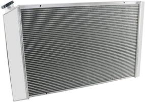 img 1 attached to 🔥 Enhance Engine Cooling Performance: ALLOYWORKS 3 Row All Aluminum Radiator for 1973-1991 Chevy GMC C/K Series Pickup Trucks Blazer Jimmy (A)