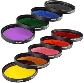 img 3 attached to 📷 Neewer 9-Piece 58MM Full-Color Lens Filter Set for Camera Lens | 58MM Filter Thread | Includes Red, Orange, Blue, Yellow, Green, Brown, Purple, Pink, Gray ND Filters | Carry Pouch Included