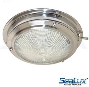 img 3 attached to SeaLux Marine Stainless Steel 4" LED Dome Light 5-1/2" Base | Premium Lighting for Boats and RVs