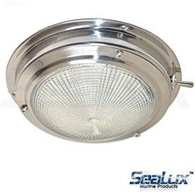 img 2 attached to SeaLux Marine Stainless Steel 4" LED Dome Light 5-1/2" Base | Premium Lighting for Boats and RVs