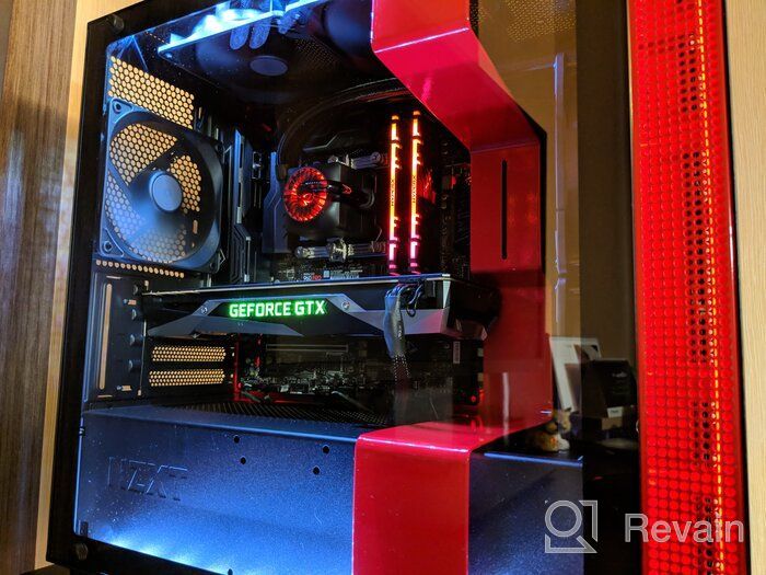 img 1 attached to 🕹️ 2018 NZXT H400i MicroATX Gaming Case: CAM-Powered Smart Device, Tempered Glass Panel, Water-Cooling Ready (Black/Red) review by Ada Dylewska ᠌